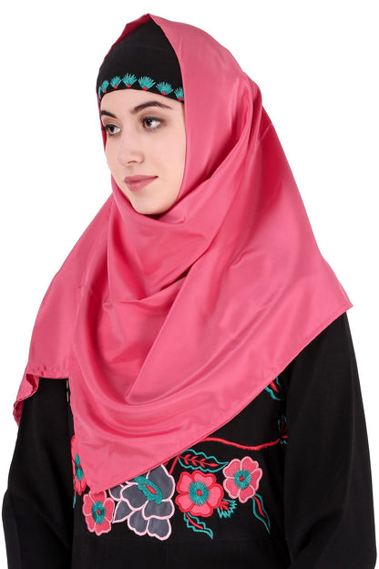 Floral Patchwork Semi-Circular Abaya