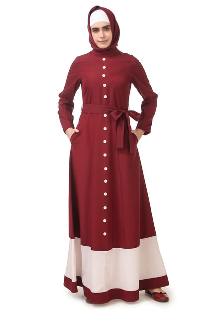Dual Color Formal Wear Multi Panel Abaya