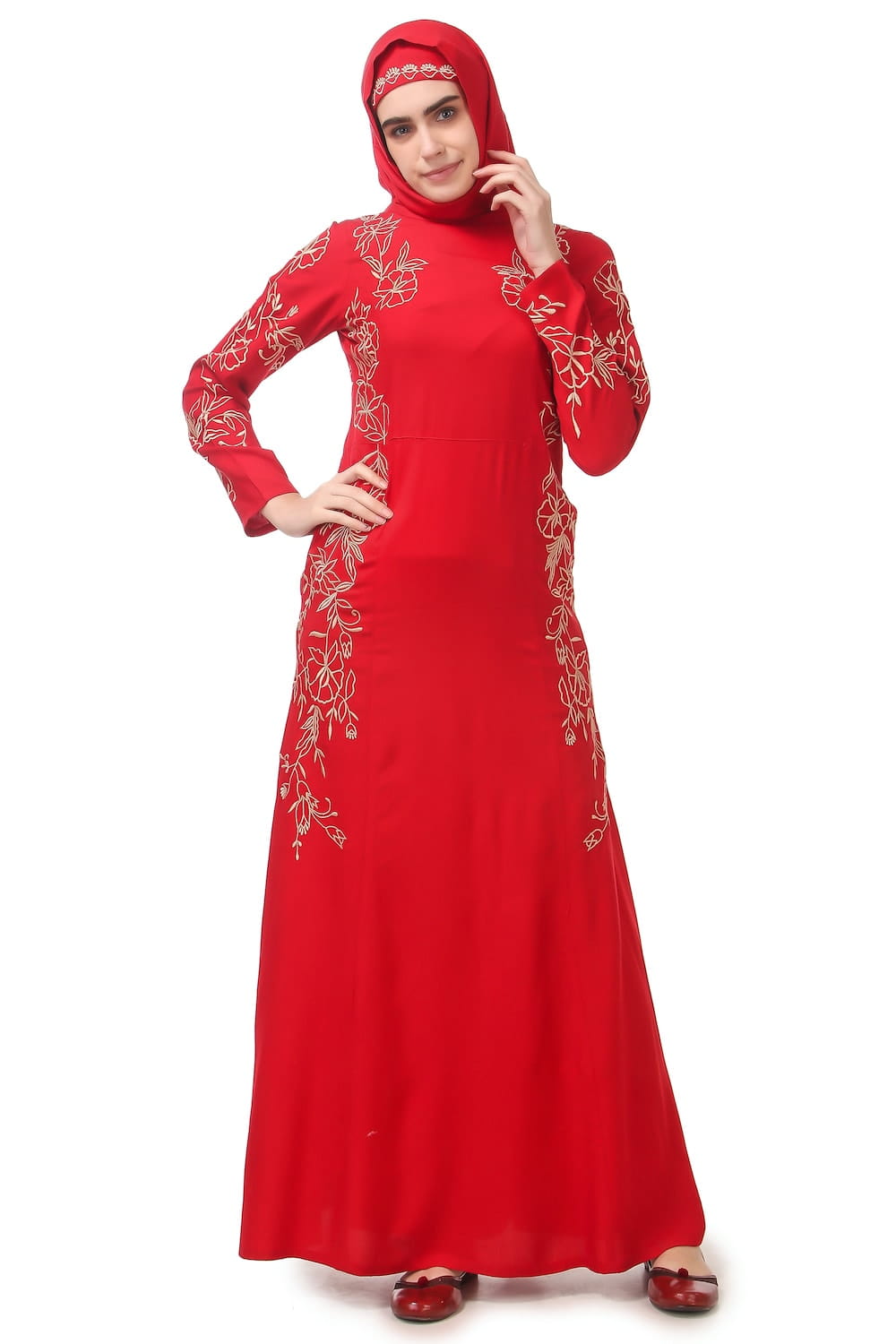 Embellished Princess Seam Rayon Abaya