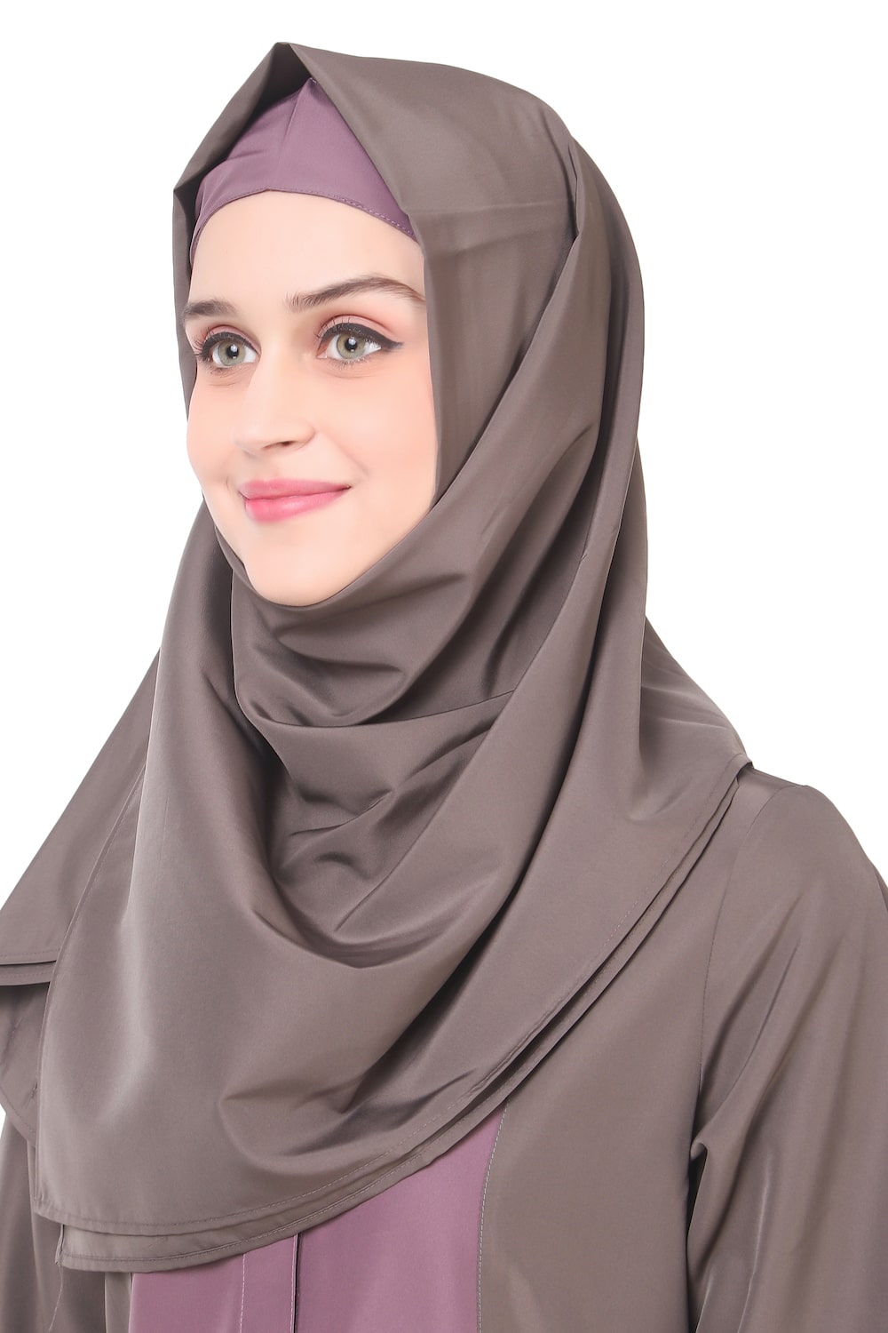 Contrast Front Panel Dual Color Abaya