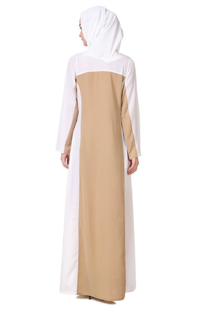 Modest Color Block Abaya