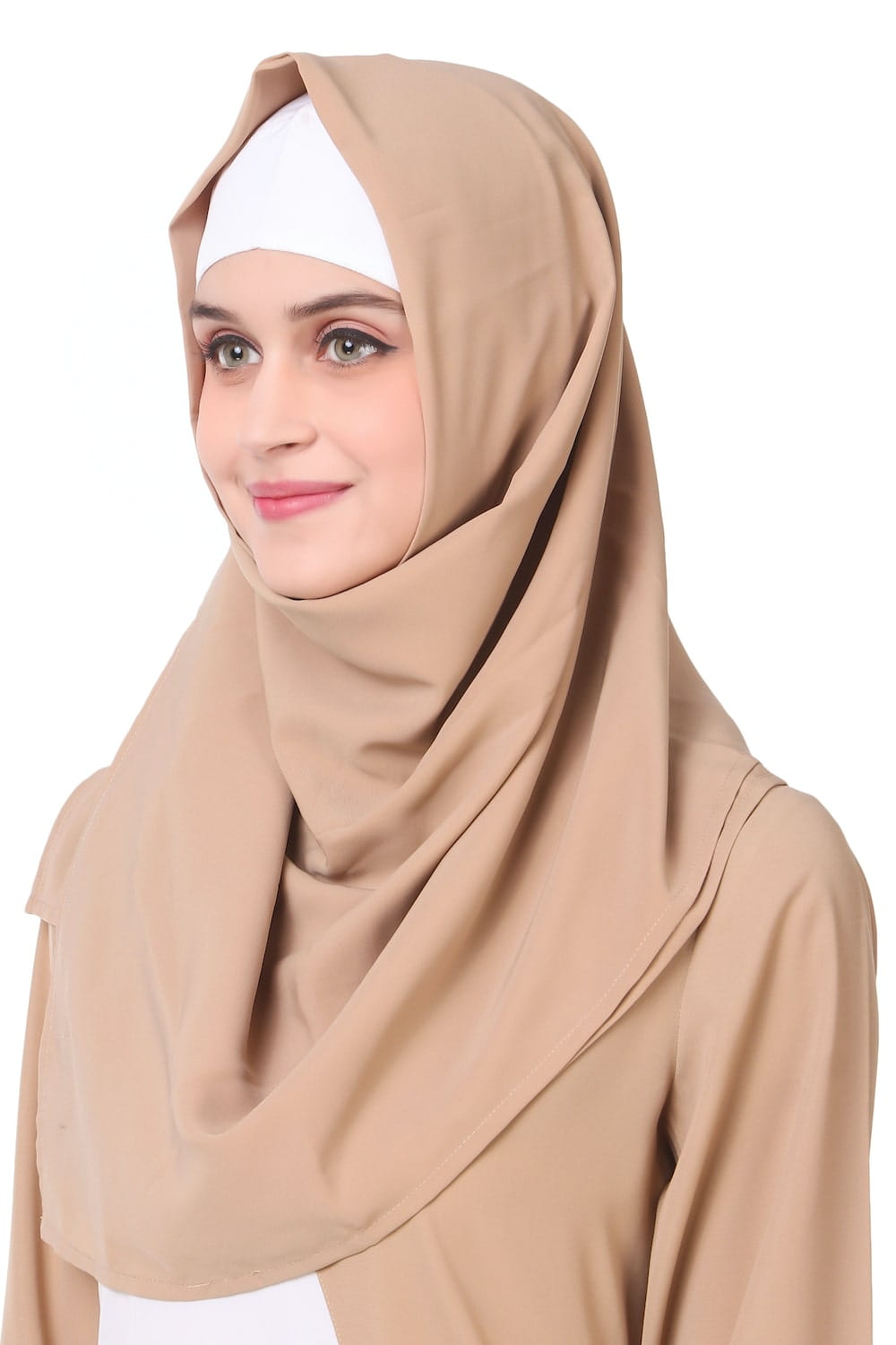 Dual Color Asymmetric Panel Abaya