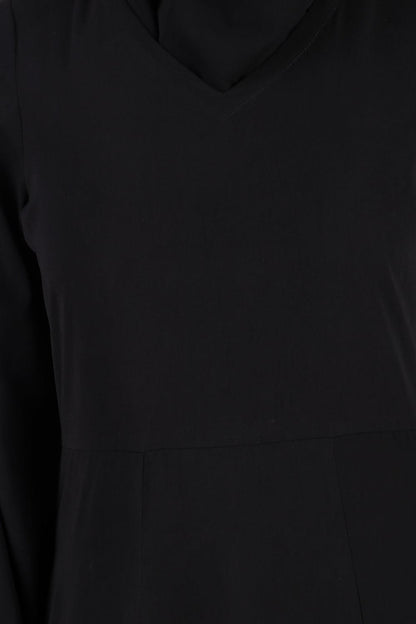 Paisley Embroidery Nida Black Abaya