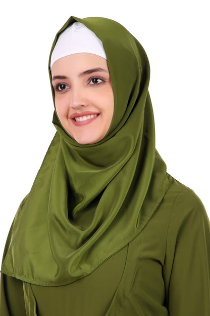 Fancy Henna Color Box Pleated Flared Abaya
