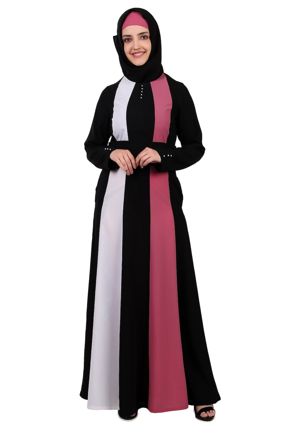 Multi Color Multi Panel Flared Abaya