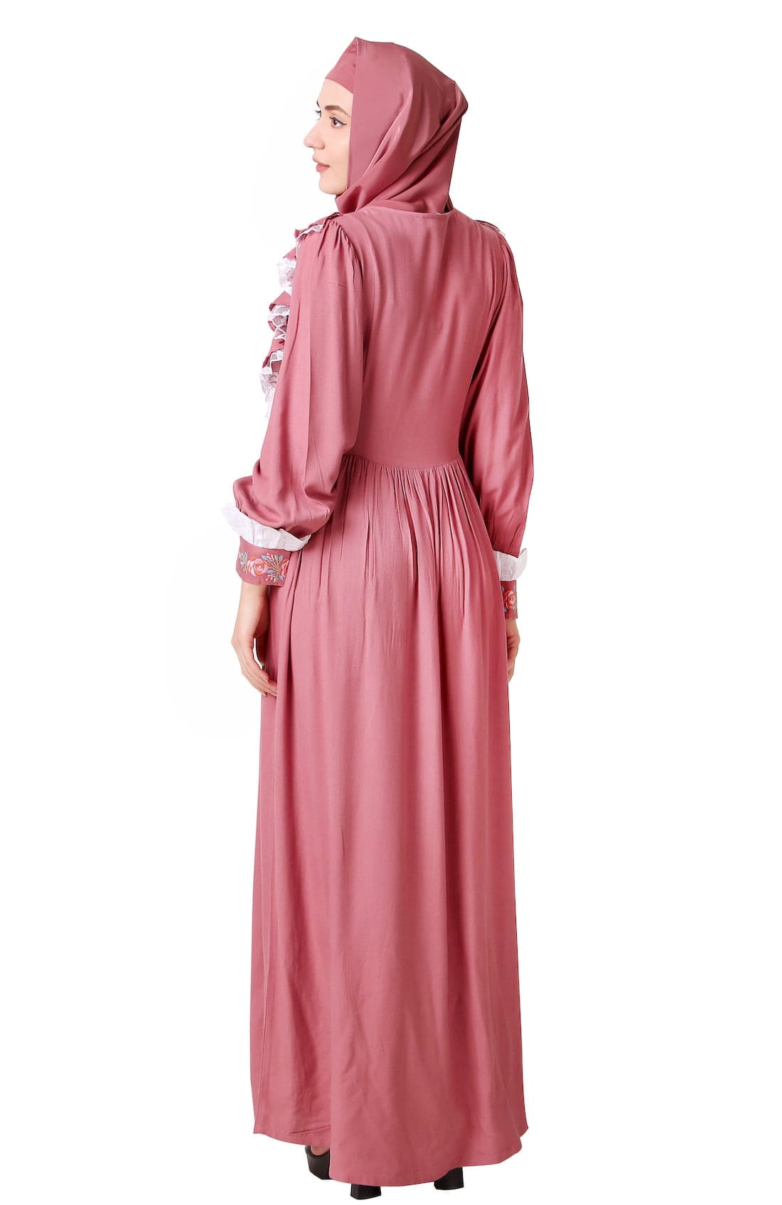 Fancy Nursing Friendly Soft Rayon Abaya