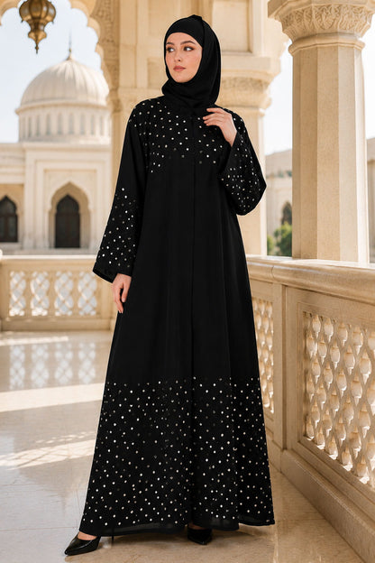 Saida Nida Dubai Black Abaya