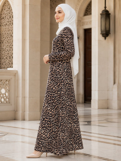 Printed Georgette Dual Layer Abaya AYG-124