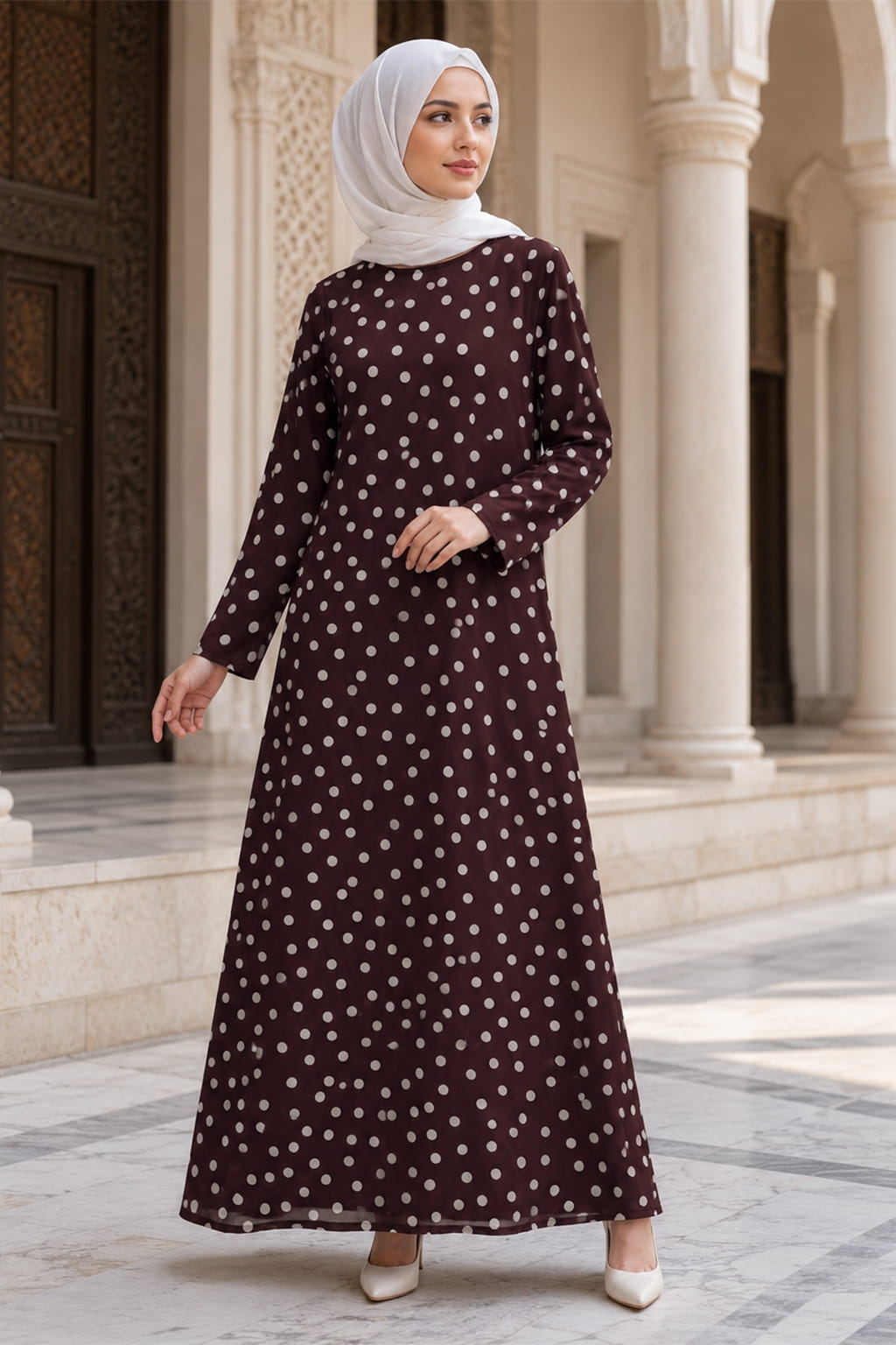 Printed Georgette Dual Layer Abaya AYG-126