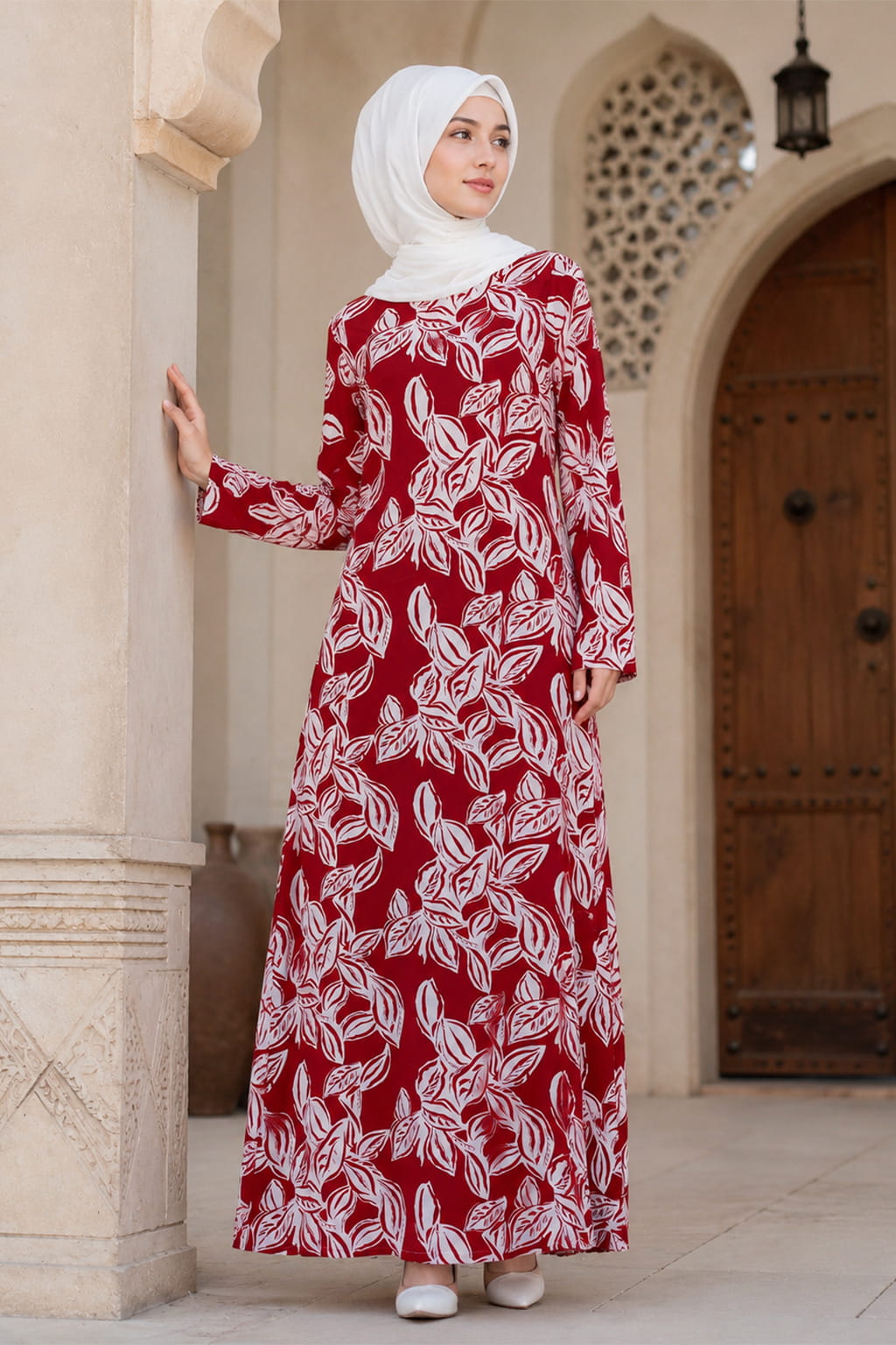 Printed Crepe Abaya AYP-670