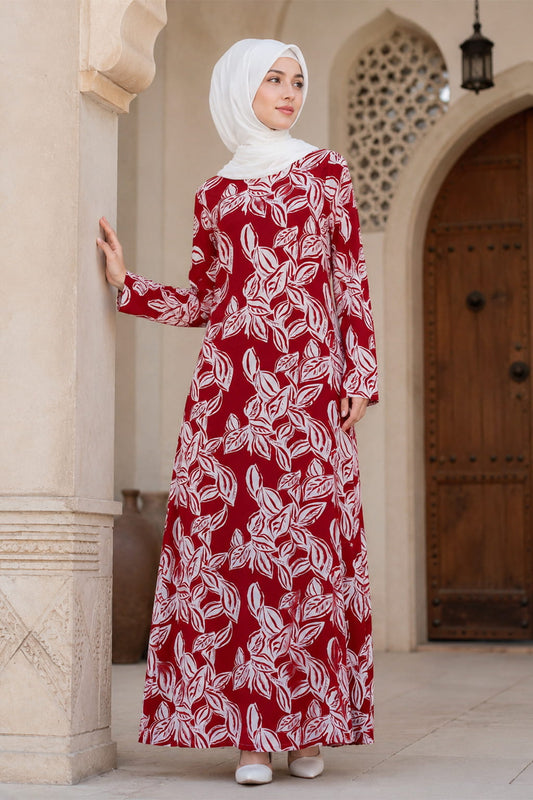 Printed Crepe Abaya AYP-670