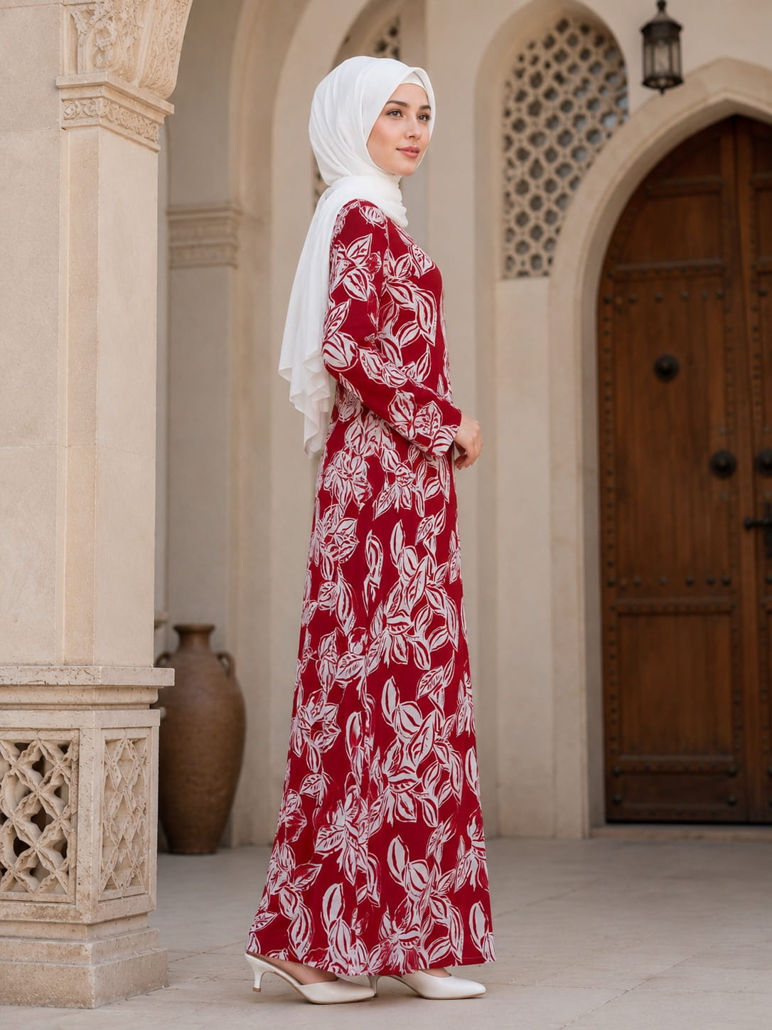 Printed Crepe Abaya AYP-670