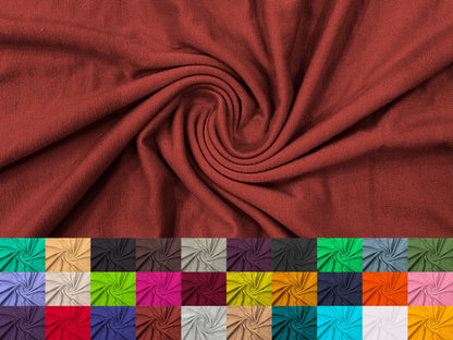 Rayon Spandex Jersey Knit Fabric, 64" Wide, 220 GSM, Per Yard