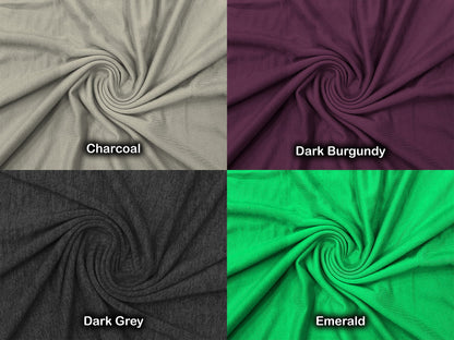 Rayon Spandex Jersey Knit Fabric, 64" Wide, 220 GSM, Per Yard