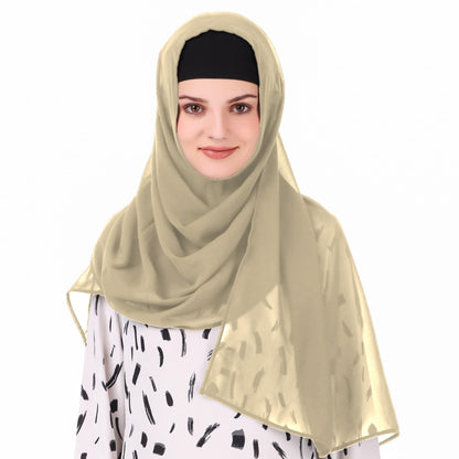 Long Hijab in Breathable Soft Laser Georgette