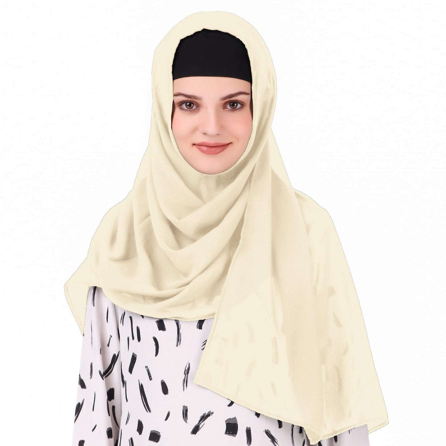 Long Hijab in Breathable Soft Laser Georgette