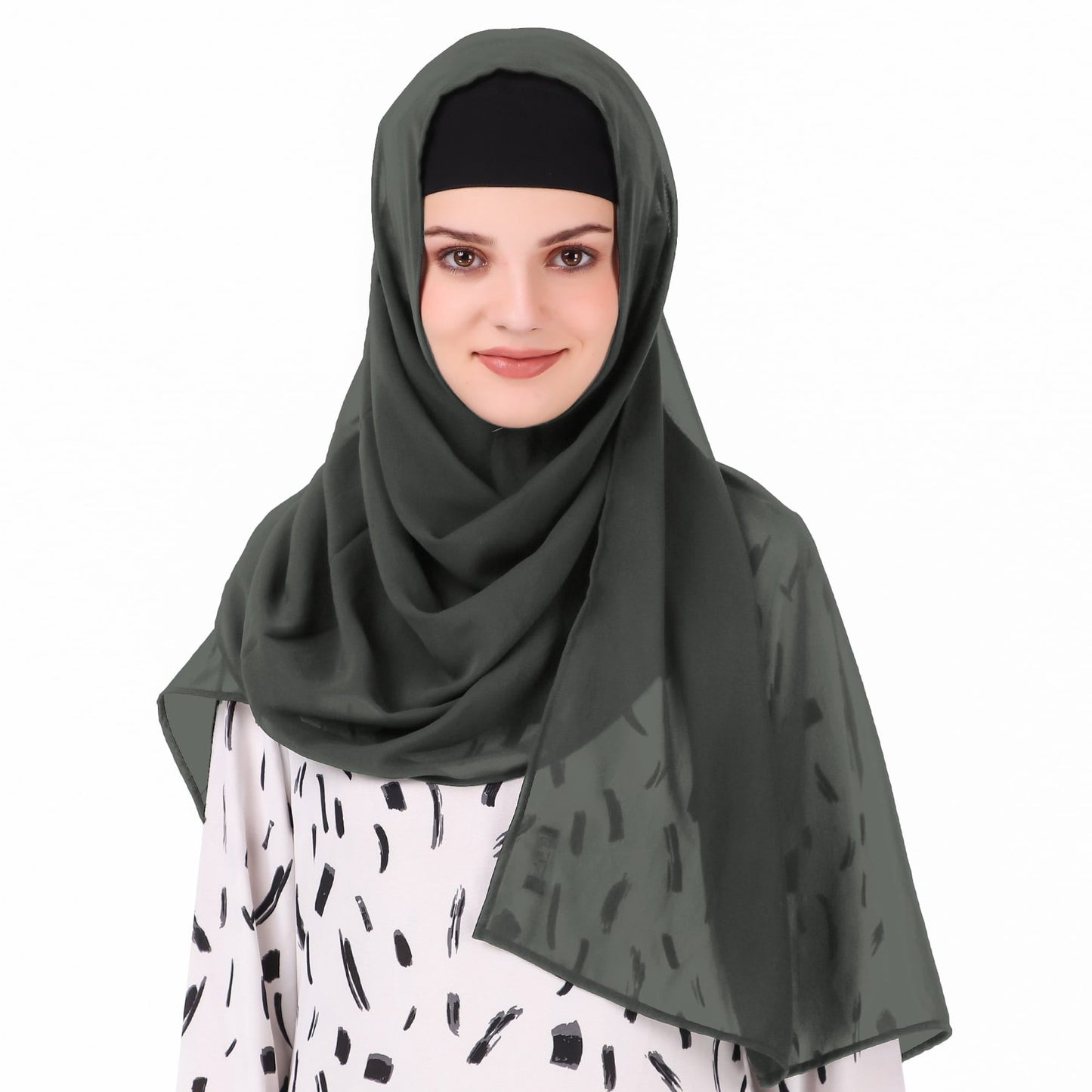 Long Hijab in Breathable Soft Laser Georgette