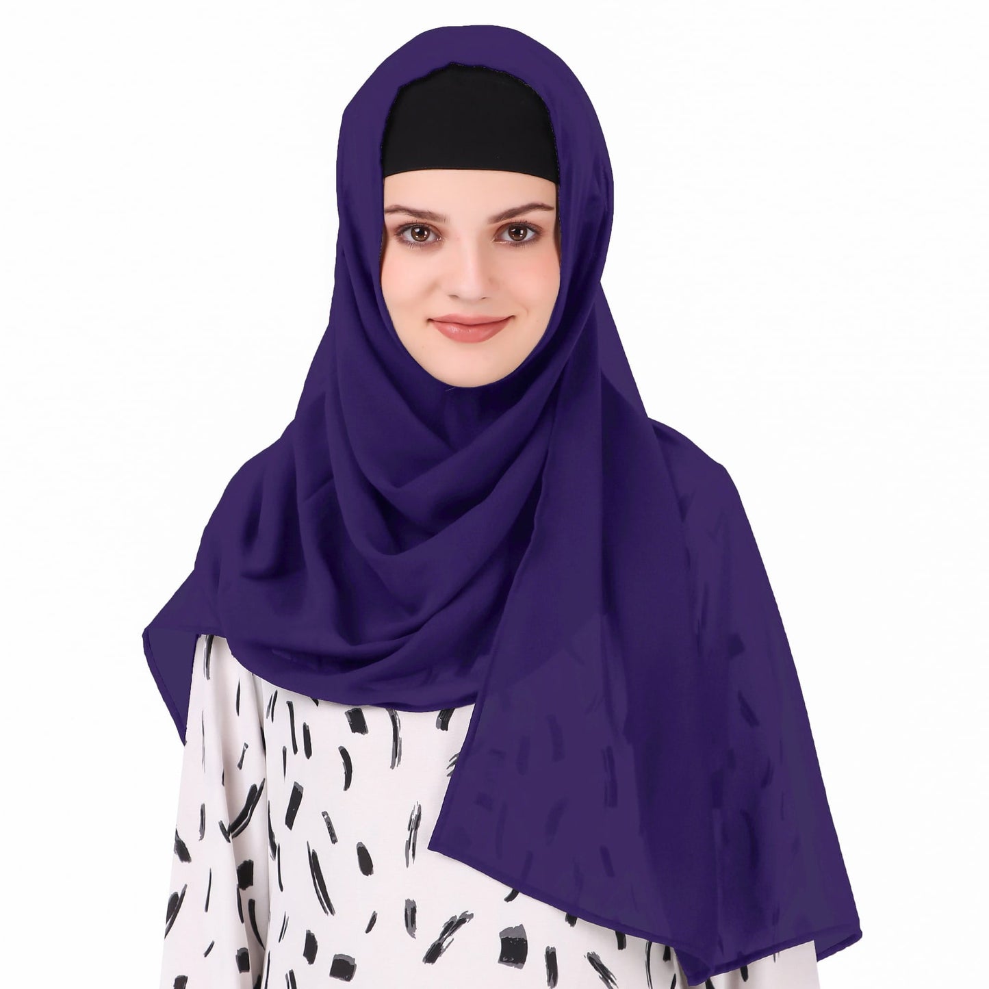 Long Hijab in Breathable Soft Laser Georgette