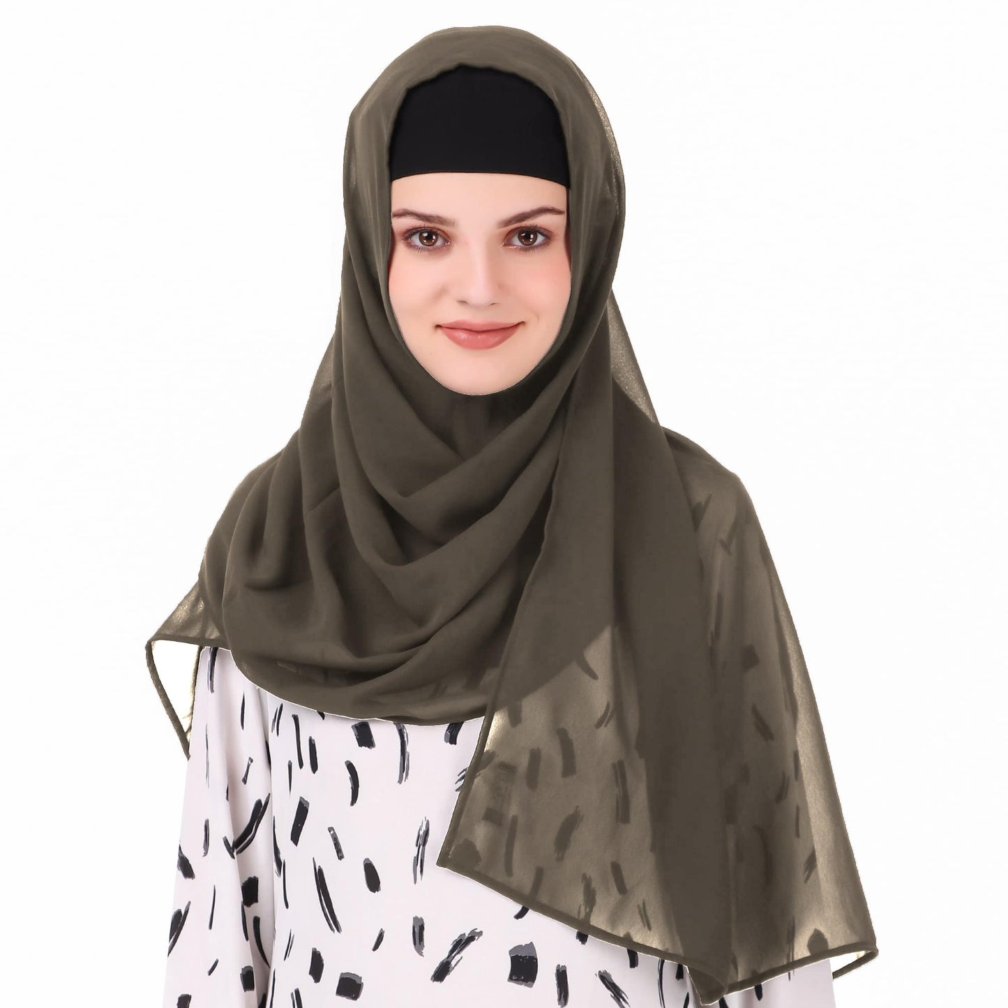 Long Hijab in Breathable Soft Laser Georgette