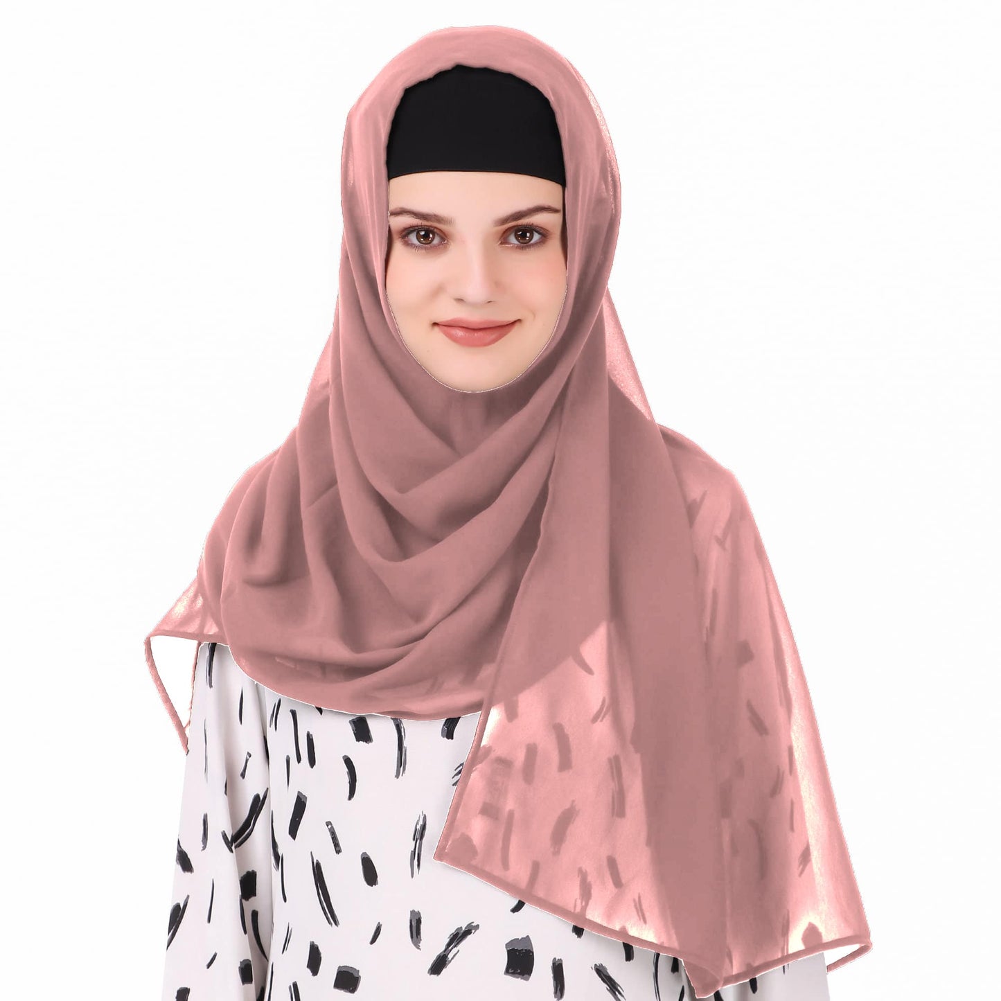 Long Hijab in Breathable Soft Laser Georgette