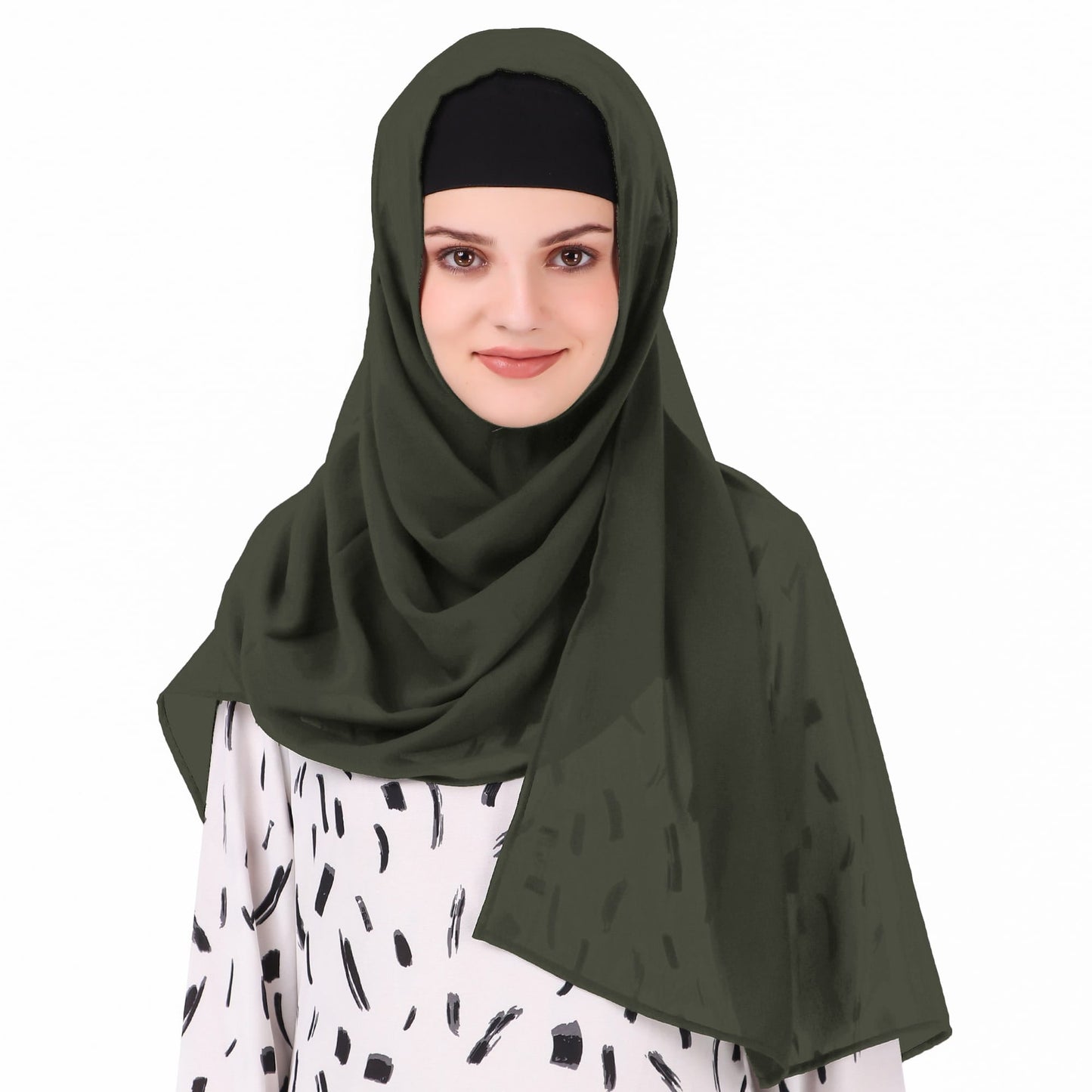 Long Hijab in Breathable Soft Laser Georgette