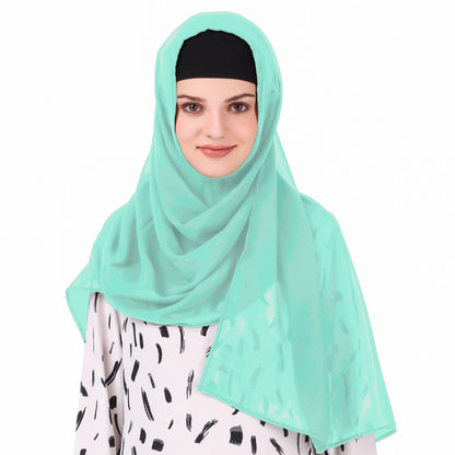 Long Hijab in Breathable Soft Laser Georgette