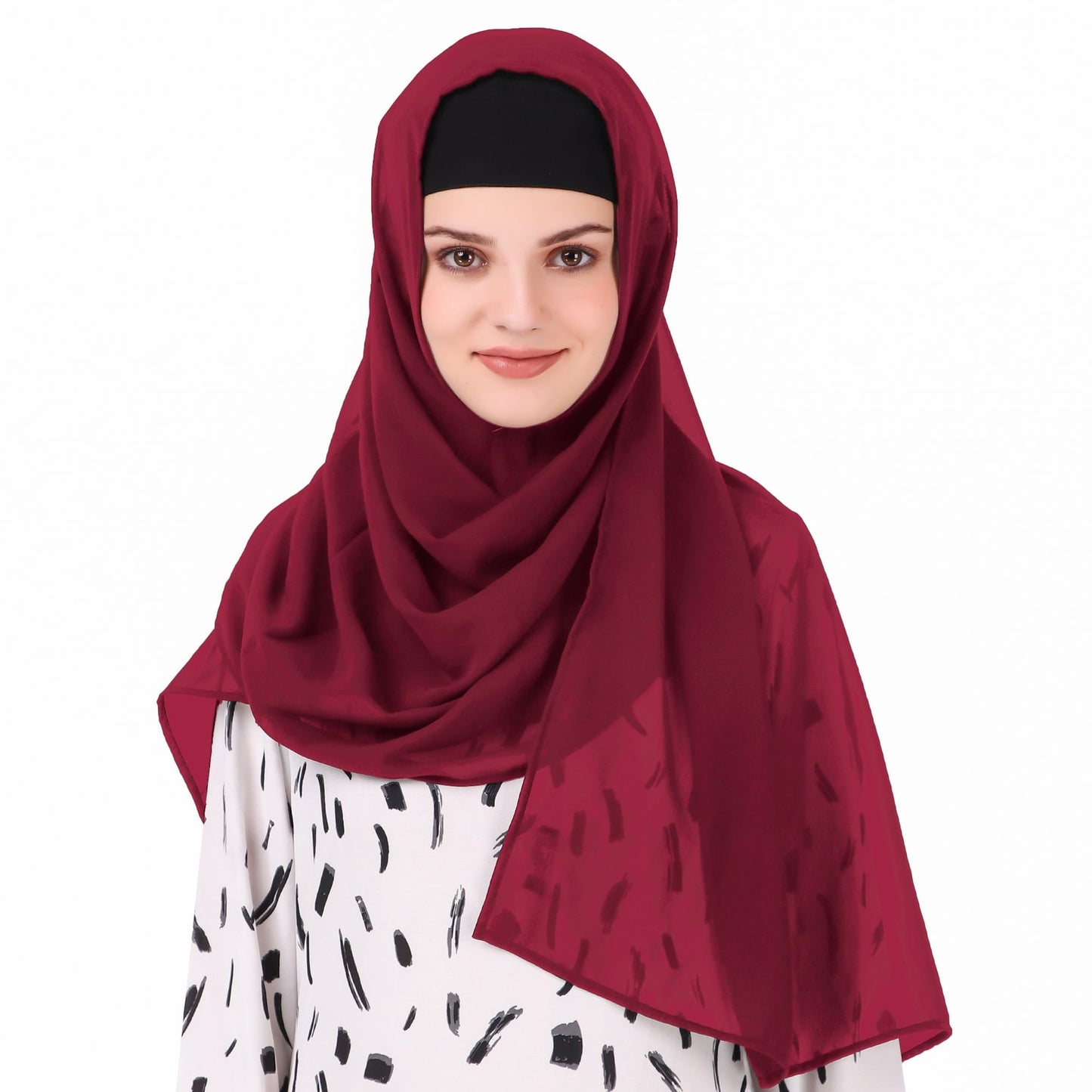 Long Hijab in Breathable Soft Laser Georgette