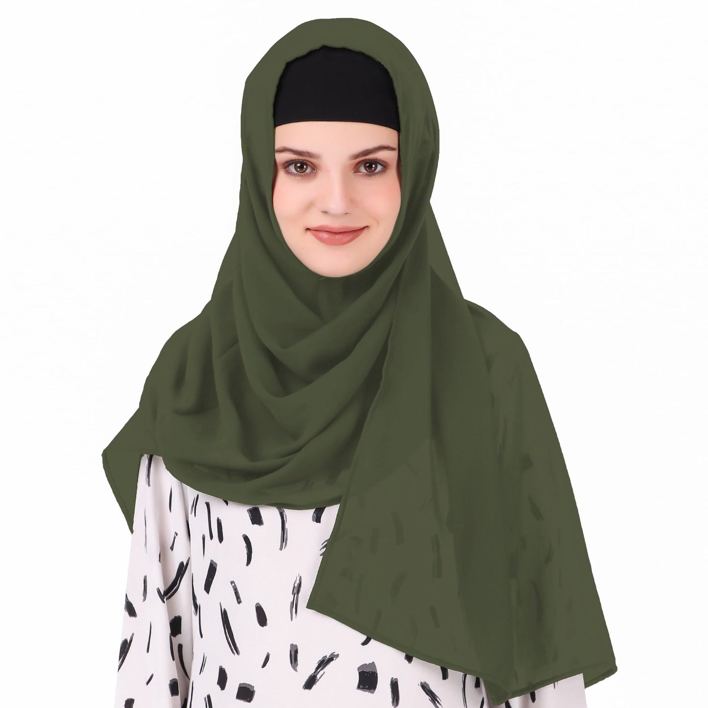 Long Hijab in Breathable Soft Laser Georgette