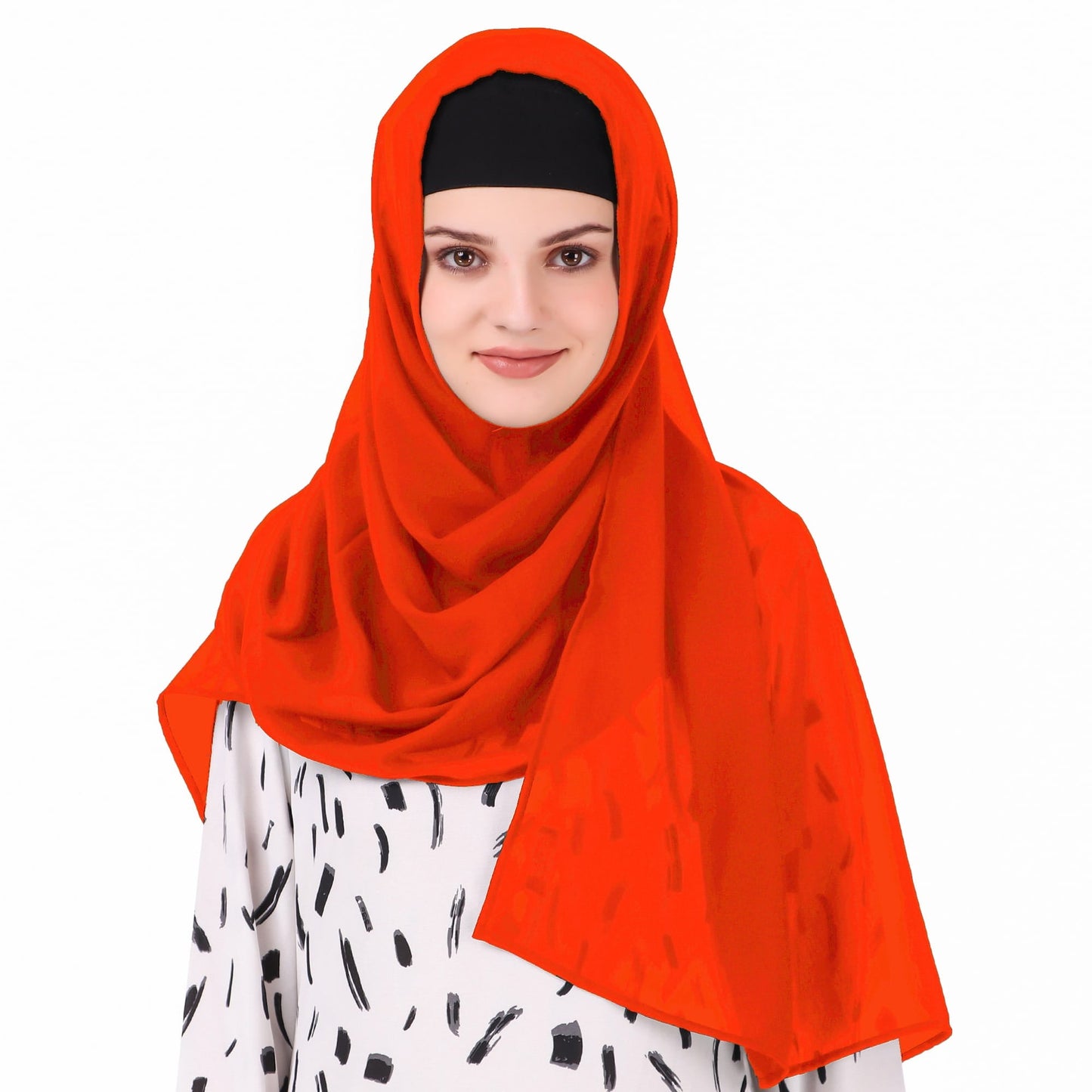 Long Hijab in Breathable Soft Laser Georgette