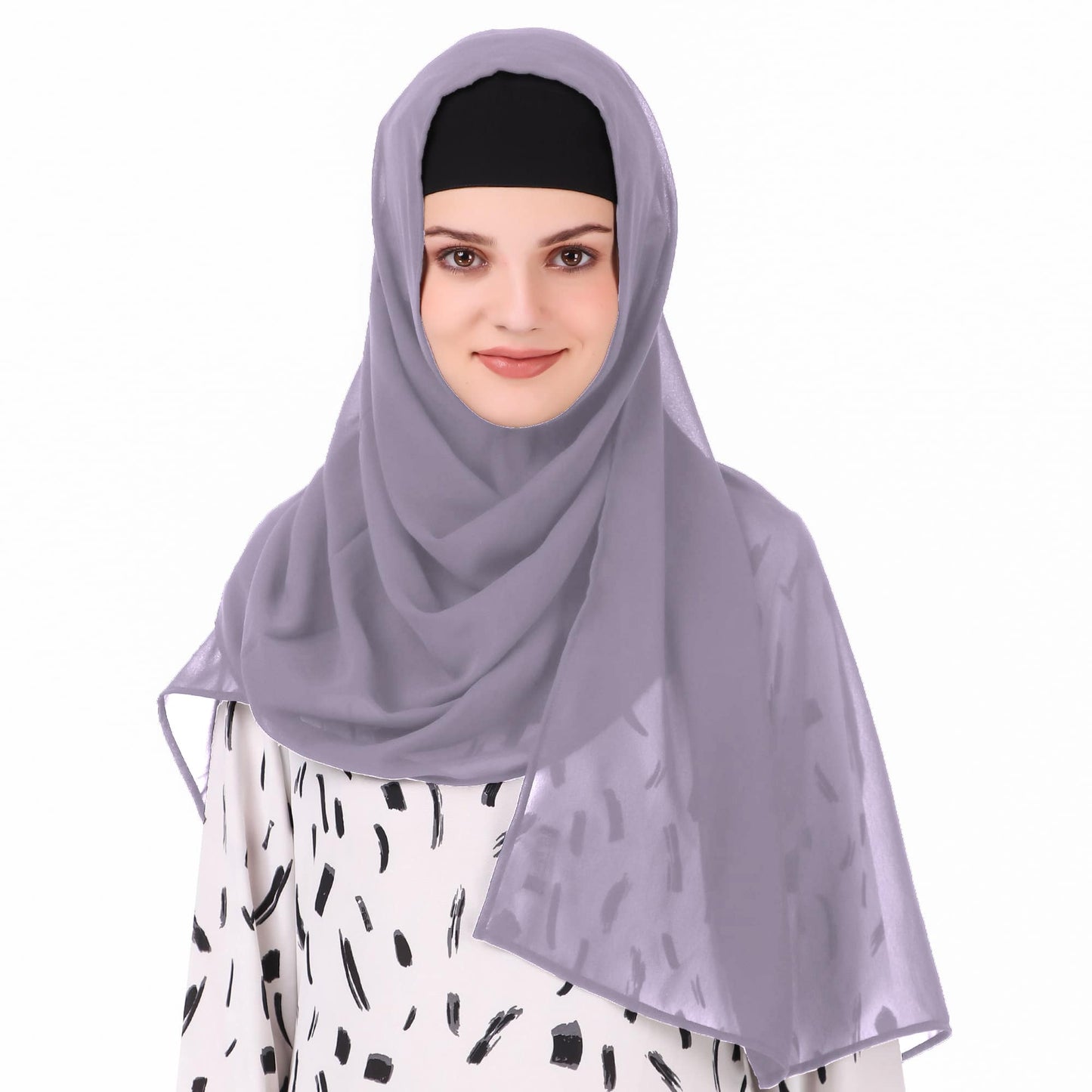 Long Hijab in Breathable Soft Laser Georgette