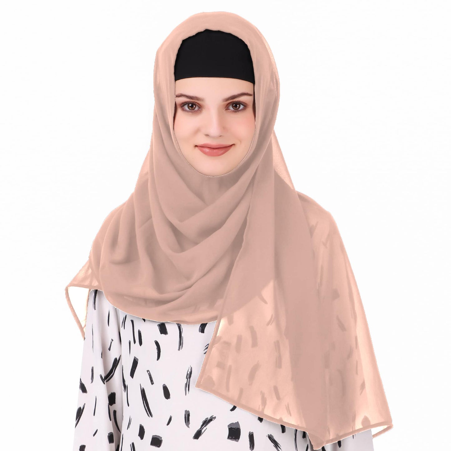 Long Hijab in Breathable Soft Laser Georgette