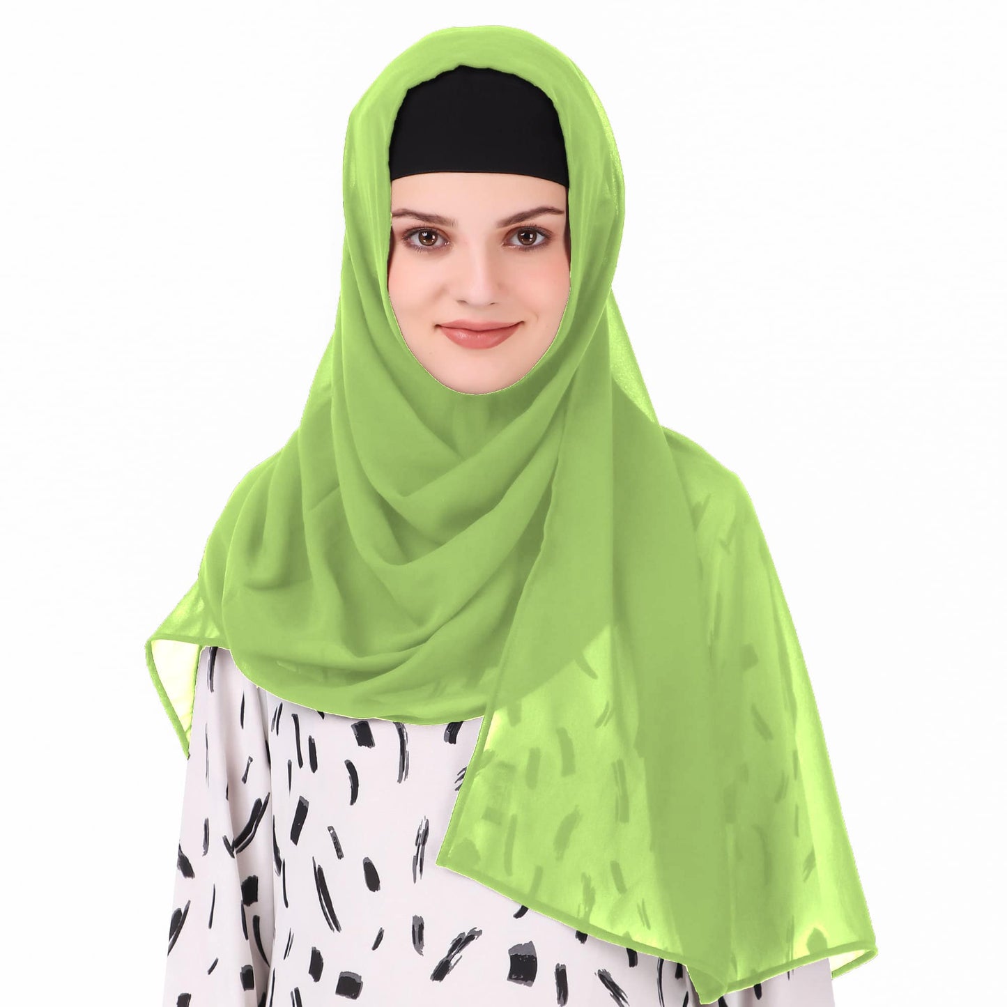 Long Hijab in Breathable Soft Laser Georgette