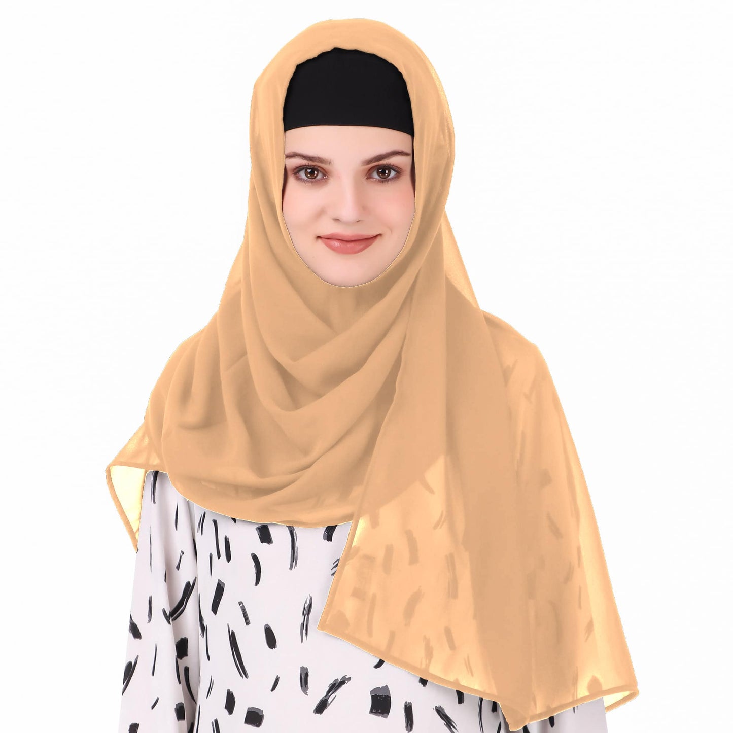 Long Hijab in Breathable Soft Laser Georgette
