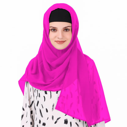 Long Hijab in Breathable Soft Laser Georgette