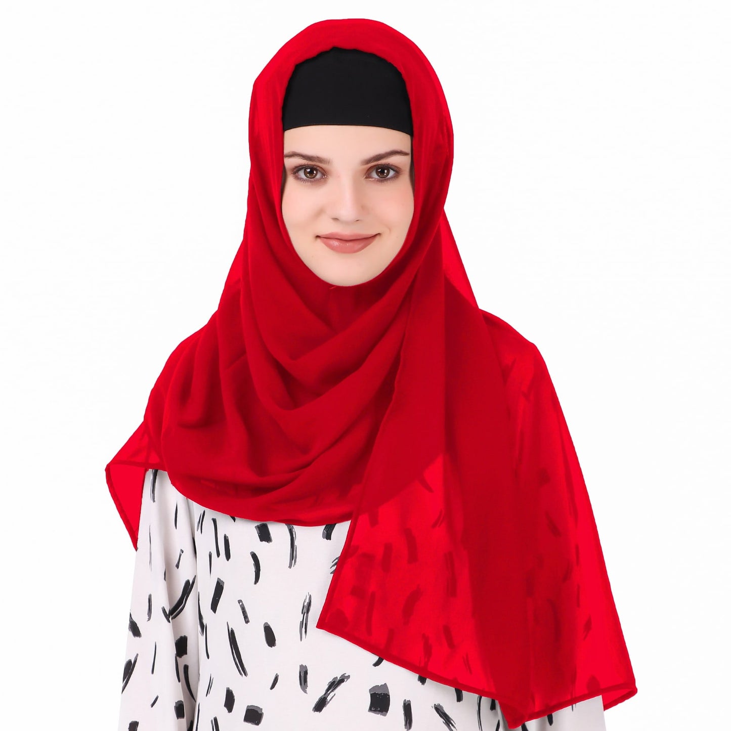 Long Hijab in Breathable Soft Laser Georgette