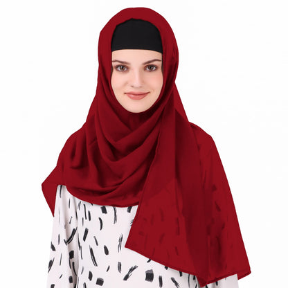 Long Hijab in Breathable Soft Laser Georgette
