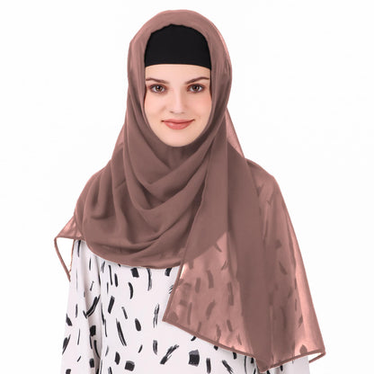 Long Hijab in Breathable Soft Laser Georgette