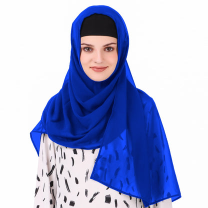 Long Hijab in Breathable Soft Laser Georgette