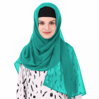Long Hijab in Breathable Soft Laser Georgette
