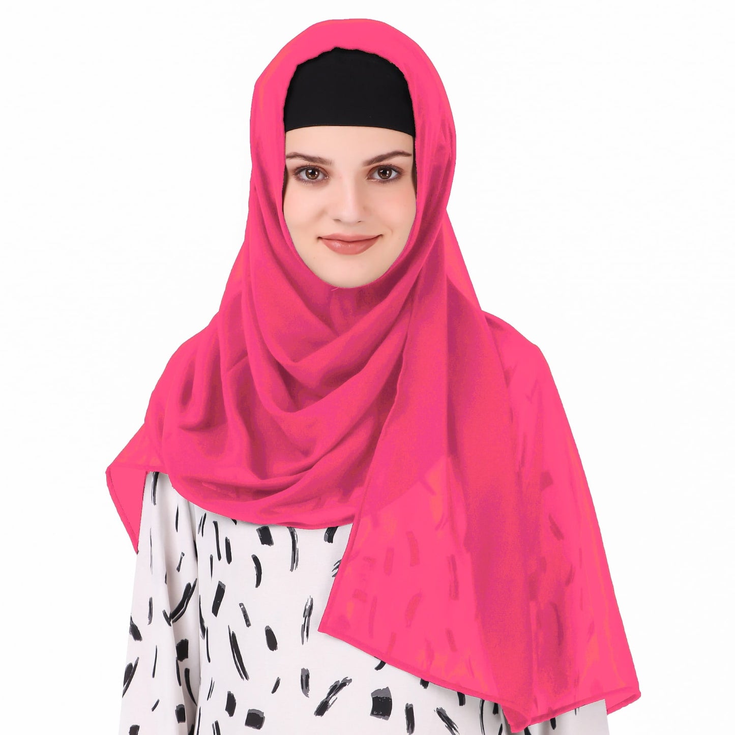 Long Hijab in Breathable Soft Laser Georgette