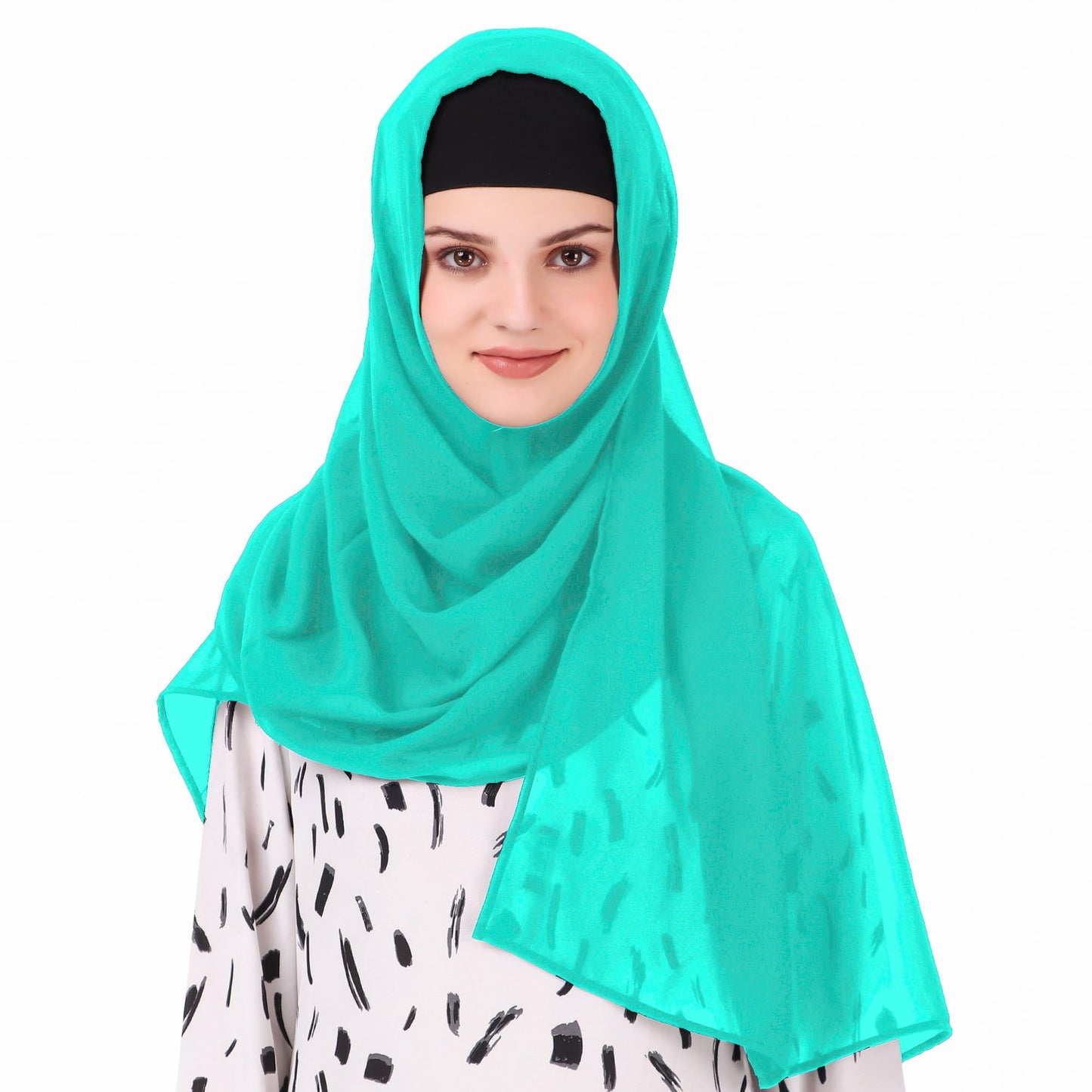 Long Hijab in Breathable Soft Laser Georgette