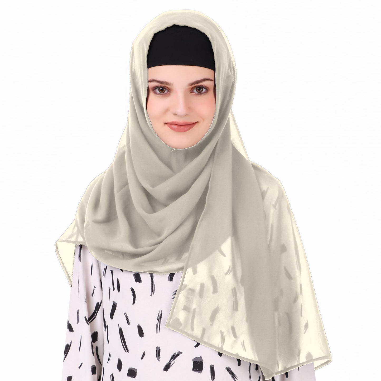 Long Hijab in Breathable Soft Laser Georgette