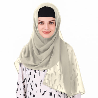 Long Hijab in Breathable Soft Laser Georgette