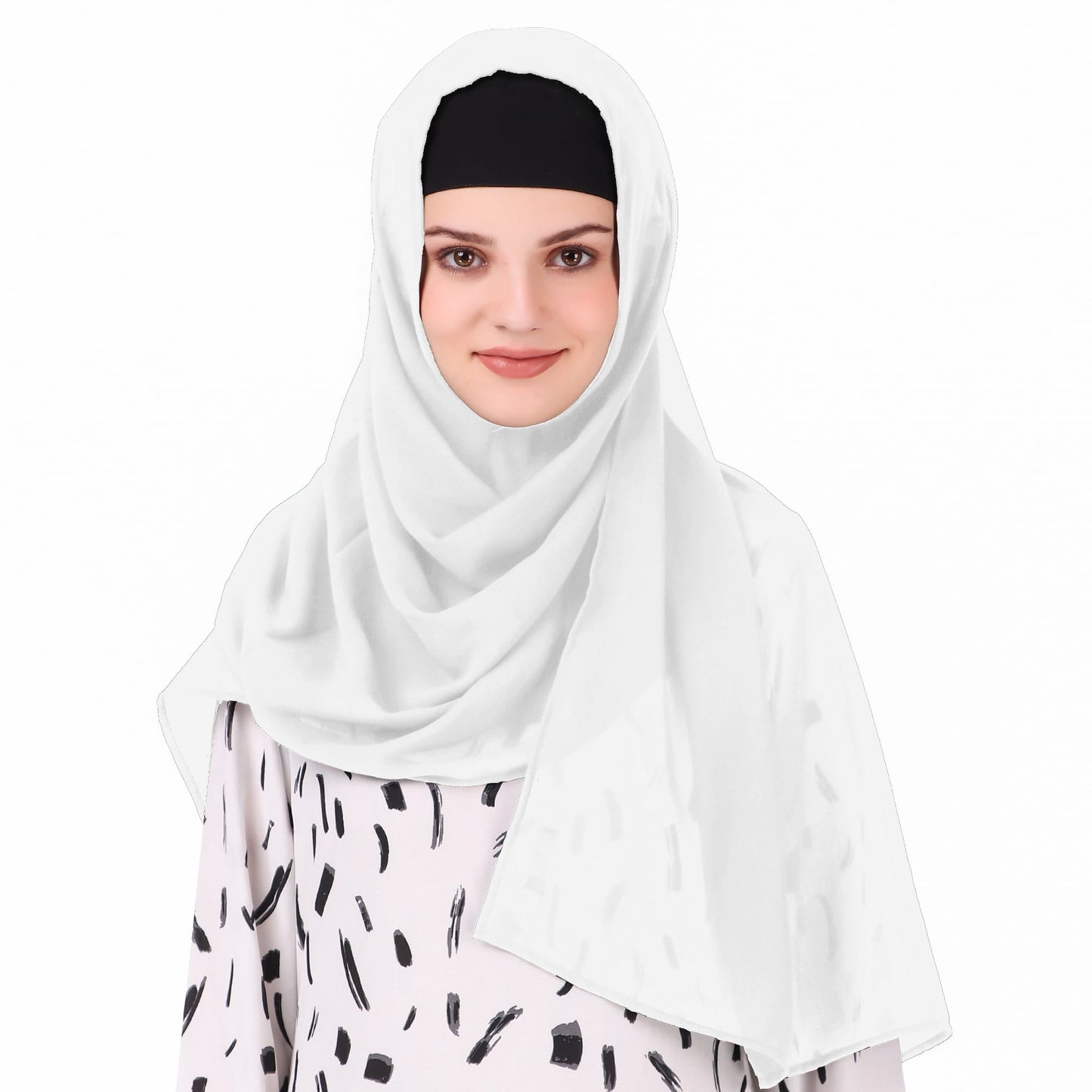 Long Hijab in Breathable Soft Laser Georgette