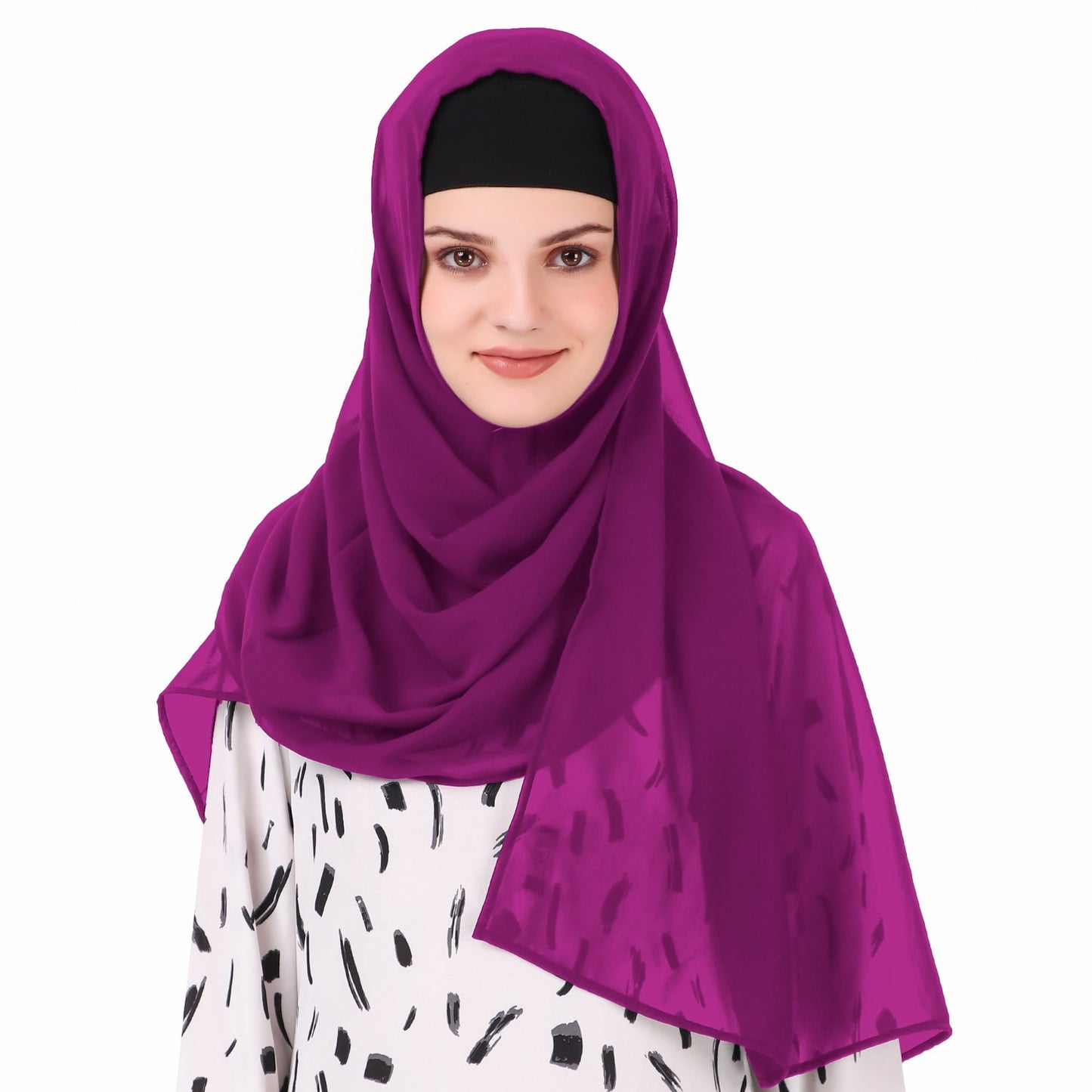 Long Hijab in Breathable Soft Laser Georgette