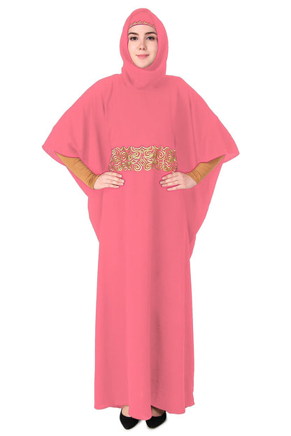 Hand Gold Embroidered Waist Design Kaftan