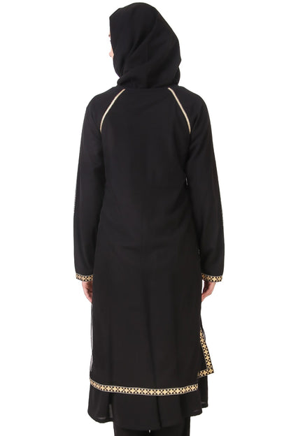 Najdah Black Nida & Net Umbrella Tunic