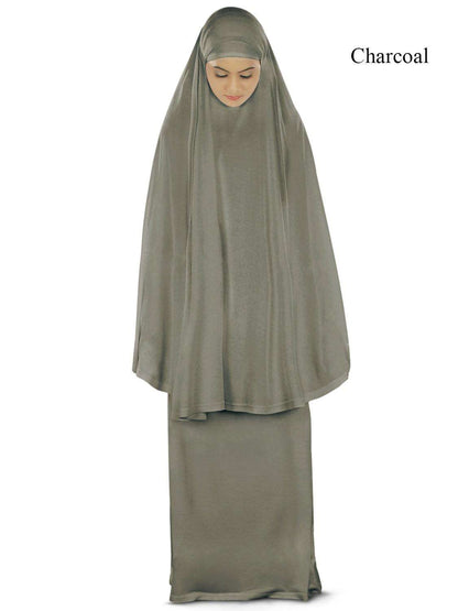 Dua Prayer Set (Khimar + Long Skirt)  - Soft Viscose Jersey