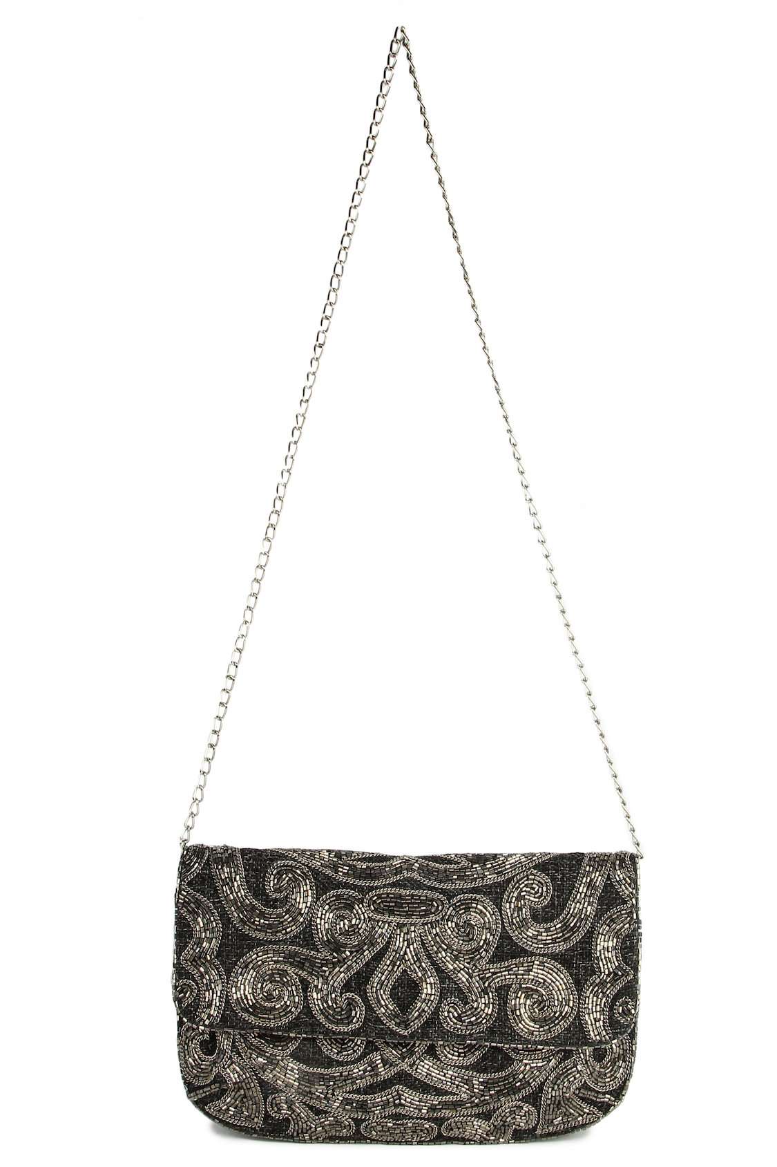 Grace Pewter Wedding Handbag