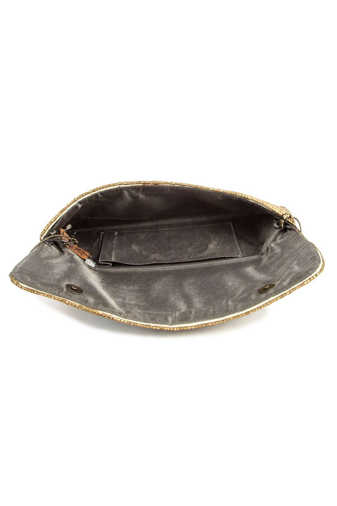 Sadie Gold Hand Embroidered Clutch Bag